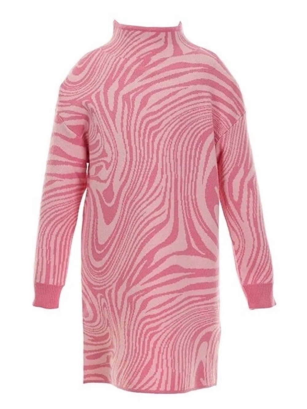 GB girls Pink Swirl Pattern Crewneck Sweater Dress Size XL NWT